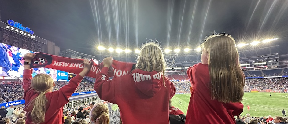 WSA Cheering on the New England Revolution